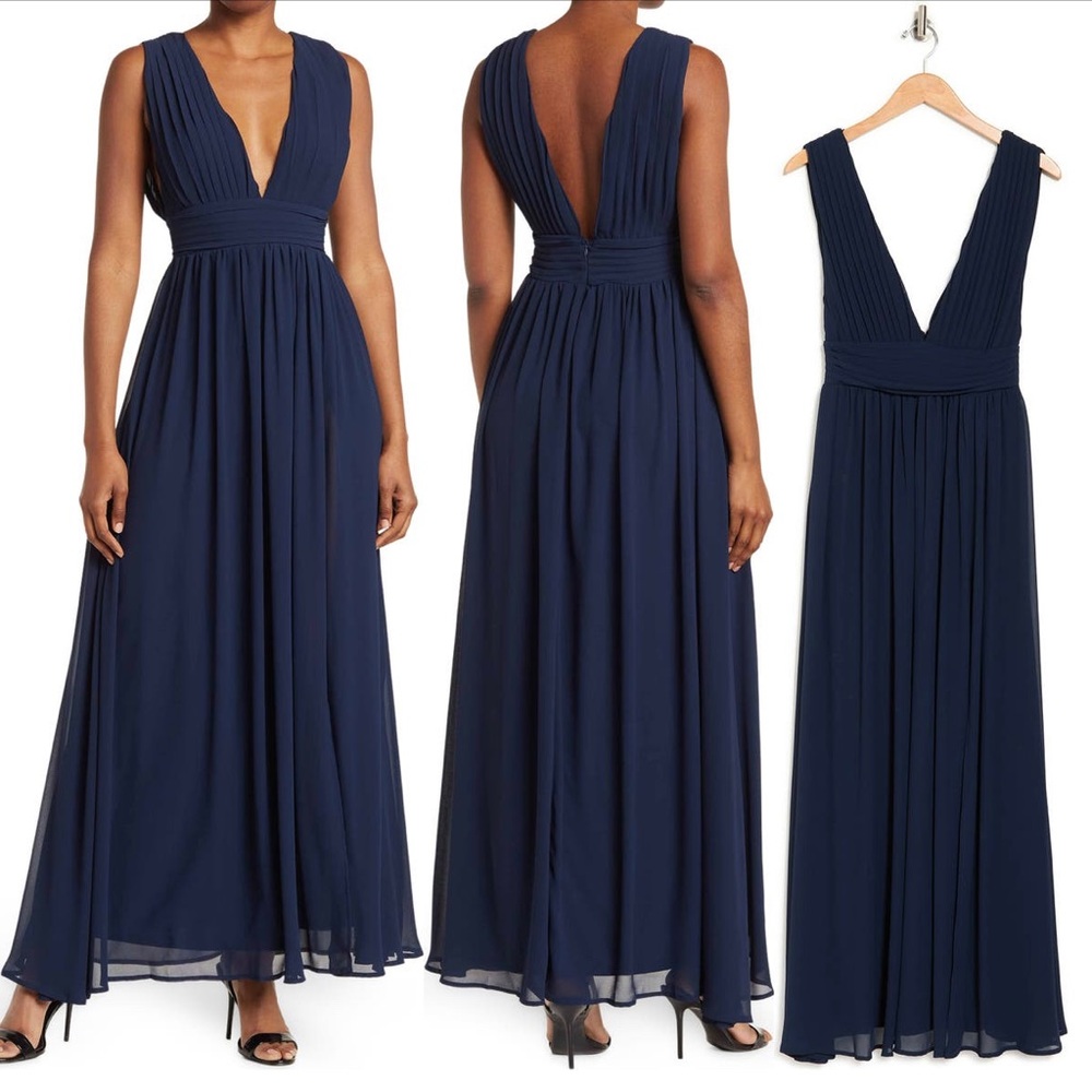 BNWT Love by Design Athena floor length gown - Navy